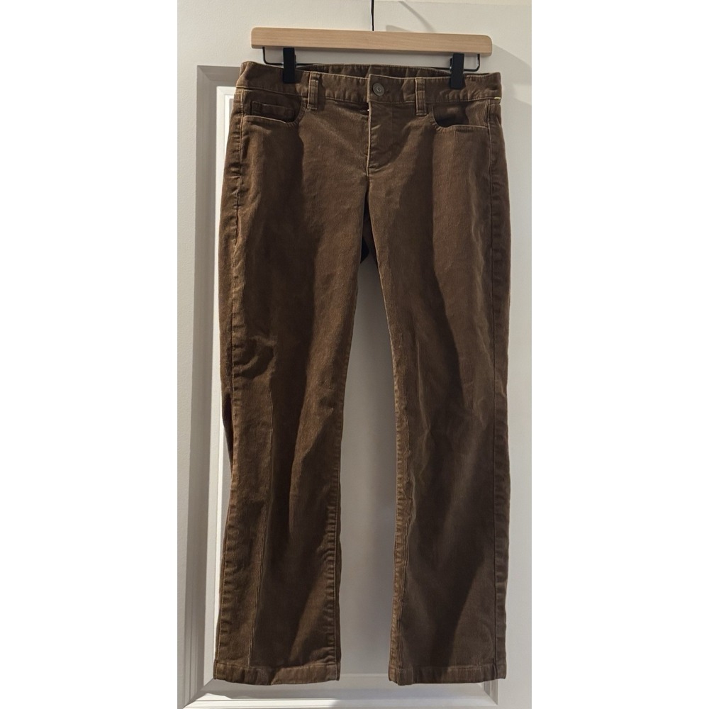 J. Crew 28S Brown Corduroy Pants Women's Bootcut Stretch Mid Rise Casual